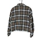 Christopher & Banks Vintage Plaid Knit Button Down Shacket Size XL Photo 6