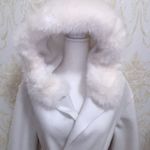 White Faux Fur Trim Winter Jacket ā Size Small Photo 1