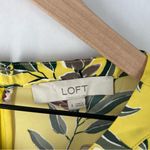 Loft Ann Taylor  Floral Print Boatneck Long Sleeve Shift Dress Size 4‎ Photo 2