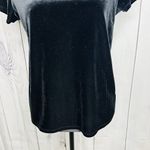 Gap Shirt Womens Size XS Black Velvet Crew Neck Short Sleeve Classic Photo 2