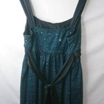 Iz Byer IZ Buyer LJ Deep Turquoise Black Mesh Sparkle Prom Mini Dress Photo 1