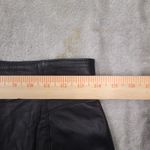 Vintage Loffs Black Leather High Waisted 80s Pencil Skirt size 10M Glam Punk Photo 6