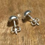 Sterling Silver NWOT Mini CZ Skull 925  Earrings Photo 4