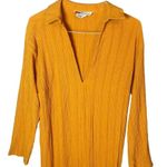 Free People Beach Size Small Aster Collar Tee Midi Dress Marigold Yellow Photo 5