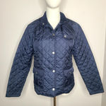Brooks Brothers Brooks Brothers Quilted Womens Navy Blue Size 6P Jacket Snap Button Closure Photo 0