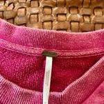 Free People Red Velvet Bell Cuff Long Sleeve Shirt Photo 4