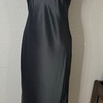 Quince  100% Washable Silk Strapless Midi Dress, Black, S Photo 0