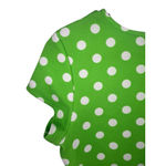 April Lime Green And White Polkadot Short Sleeve Baby Tee Shirt Size L Photo 3