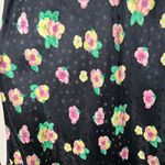 American Vintage Vintage 90s 1990s Black floral slip dress medium lingerie negligee Photo 4