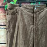 Ralph Lauren Lauren  Corduroy Pants Womens 22W Brown Straight Leg Soft Velvet Photo 1
