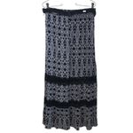 Faded Glory  Black and White Patterned Women's Maxi Skirt With Belt Photo 4