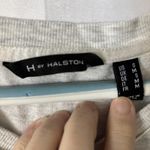 Halston Heritage HALSTON Gray Marbled V Neck 3/4 Sleeve Sweatshirt S  High-low Hem Fabric Sides Photo 1