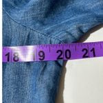 Umgee  Chambray Denim Tunic Dress Embroidered Bohemian Festival Medium Photo 8