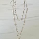 Lane Bryant Crystal Drop Necklace with Leaves- Long Photo 0