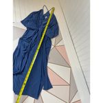 MISA Los Angeles NWT Blue Domino V-Neck Draped Mini Dress Cocktail Size S Photo 4