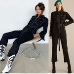 NWOT Orseund Iris Work Wear Belted Jumpsuit In Black Size Small. Kylie Photo 7