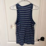 Aerie Women's Blue & White Striped V-Neck Casual Tank Top Size Large NWT Photo 5