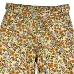 LOFT Summer Floral Daisies Belted Wide Leg Whimsical Jeans Pants Size 12 Orange Photo 7