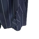 Banana Republic  Pin Striped Ruffle Accent Dress Navy Size XS Photo 4