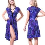 MiracleSuit  front tie pockets Pink printed sleeveless Swim Coverup Dress sz S Photo 1