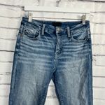 Y2K Buckle Black Ankle Skinny Jeans Women’s 27x27 Fit No. 83 Medium Wash Denim Blue Size 27 Photo 4