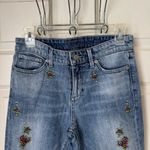 Lucky Brand  Ava Skinny Ankle Gallup Embroidered Floral Distressed Jeans … Photo 3