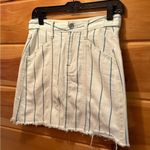 American Eagle  Outfitters Blue and White A-Line Mini Skirt Photo 1
