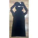 Mach & Mach bodycon Ribbed Cutout Long Sleeve Sweater Dress size L Photo 4