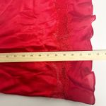 Victoria's Secret  Womens Y2K Ruffle Lace Trim Lingerie Cami Top Size L Red Photo 8