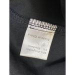 Princess Polly Black Satin Ruched Button Doen Long Sleeve Mini Shirt Dress Sz 6 Photo 3