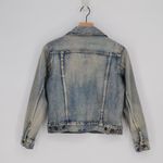 J.Crew Indigo Denim Trucker Jacket Light Wash S Distressed Jean Vintage Blue Photo 1