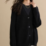 Jenni Kayne  Black Cashmere Cocoon Cardigan Photo 0