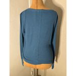 Aeropostale Waffle Knit Thermal Long Sleeve Tee L Turquoise Cabincore Classic Blue Size L Photo 1