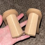 DV by Dolce Vit Dolce Vita Black Stella Frans Leather Toe Loop Heeled Sandals Photo 7