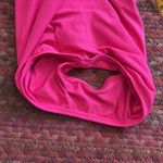 Michael Kors  HOT PINK HIGH NECK HALTER ONE PIECE BIKINI Photo 5