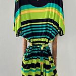 Tiana B Vibrant Striped Summer Dress with Belt - Dolman Sleeves - Casual Wear Photo 0