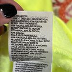 H&M  size medium neon yellow green pullover sweatshirt long sleeve 1/4 zip neck Photo 5