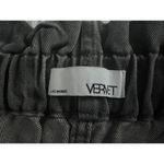 Vervet Black Denim Belted Paper Bag Elastic High Waist Shorts Size S Women's Photo 6