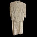 Cachet by Bari Protas Cream Blouse vintage 80’s suite set Photo 6