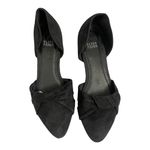 Eileen Fisher  Fuller Suede d'Orsay Flat Black Pointed Toe Leather Shoes 8 EUC Photo 12