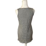 St. John Black White Houndstooth Sleeveless Dress Size 8 Wool Blend Academia Twee Photo 2
