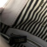 L.A.M.B. Jana Quilted Leather Stripe Clutch Cream Edgy Y2K Designer Bag Photo 13