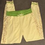 Disney Parks Chip & Dale yellow and green sweatpants, size XS Photo 0