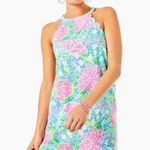 Lilly Pulitzer Size Medium Tabby Shift Dress Zanzibar Blue Blue Bunny Business Photo 0
