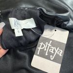 Klesis Women's Black Faux Leather Strapless Mini Dress Size S, NEW $44 Photo 3