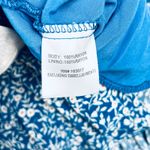 Princess Polly  Blue Floral Mini Dress Short Sleeve V Neck Flounce Hem Size 6 Photo 9