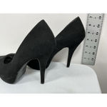 Womans CM Slipon Platform Pumps 9 M Black Stiletto Round Toe Photo 2
