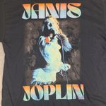 Janis Joplin Longvision Deco Wash Slim Fit Unisex Adult Size Large Shirt Blue Photo 1