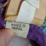 VINTAGE KARMA CIRCLE USA MADE IN NEPAL BOHEMIAN COLORFUL KNIT INFINITY SCARF Blue Photo 15