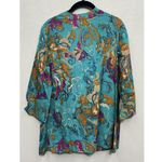 Charter Club  Women's Embroidered Tunic Top 10P Petite Floral Cotton Multicolor Photo 1
